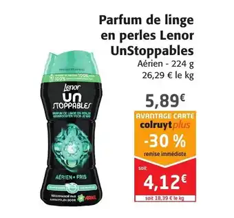 Colruyt Parfum de Linge En Perles Lenor Unstoppables offre