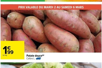 Carrefour Patate douce offre