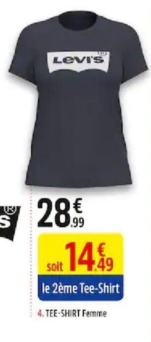 Intersport Levi's Tee-Shirt Femme offre