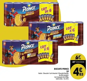 Supeco Lu biscuits prince offre