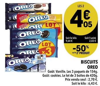 Supeco Oreo biscuits offre
