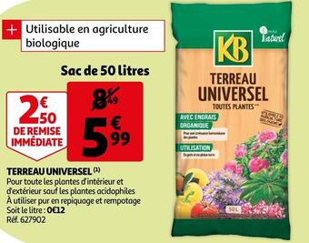 Auchan Kb terreau universel offre