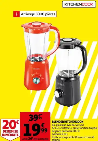 Auchan Kitchencook blender offre