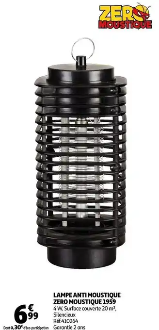 Auchan Zero moustique lampe anti moustique 1959 offre