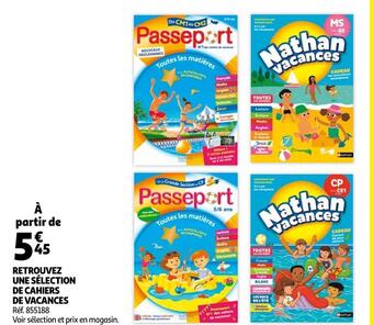 Auchan Retrouvez une sélection de cahiers de vacances offre