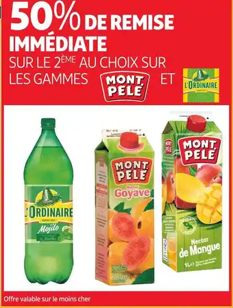 Mont pelé bon plan sur les gammes mont pelé
