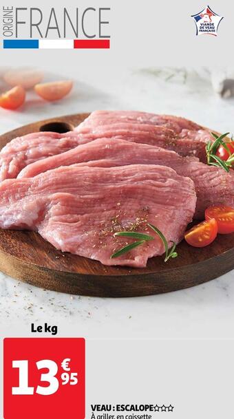 Auchan Veau : escalope offre