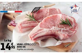 Auchan Veau : côte avec os offre