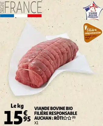 Auchan Auchan viande bovine bio offre