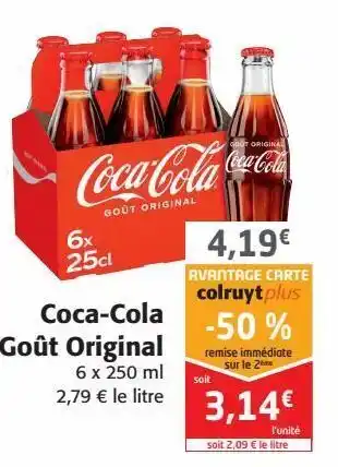 Colruyt Coca-cola coca gout original offre