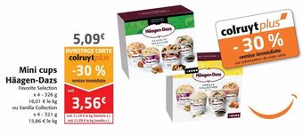 Colruyt Mini cups haagen-dazs offre