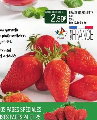 Match Fraise Garguette offre