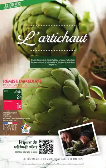 Match Artichaut Calicot offre