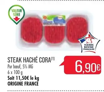 Match Steak Haché Cora offre