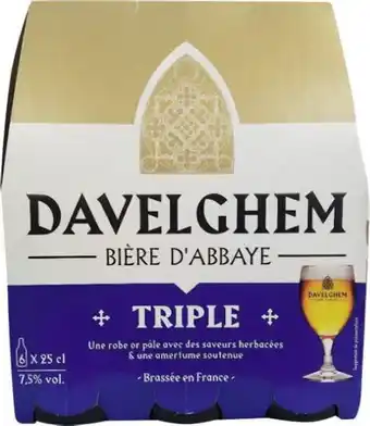 Géant Casino Bon plan sur la bière triple 7,5% vol. De la marque Davelghem offre