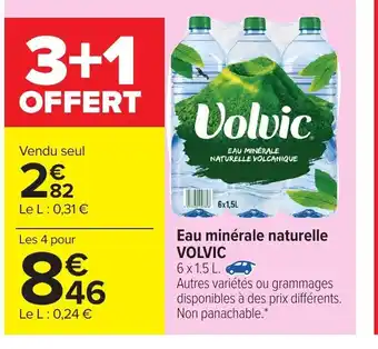 Carrefour Eau Minérale Naturelle Volvic offre