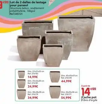 Gifi Dim. 45x45x47cm ref. 276178 44,99€ dim. 27x27x25 cm ref. 276183 14,99€ dim. 33x33x30 cm ref. 276181 24,99€ dim. 38x38x38 cm offre