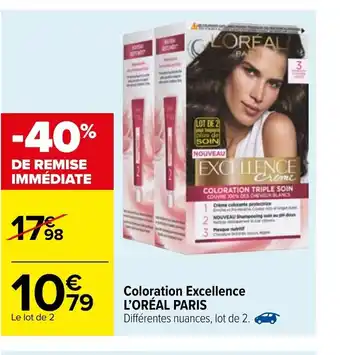 Carrefour Coloration Excellence L'Oréal Paris offre