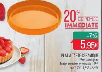 Match Plat à tarte céramique offre