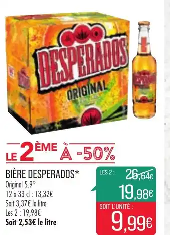 Match Bière desperados offre