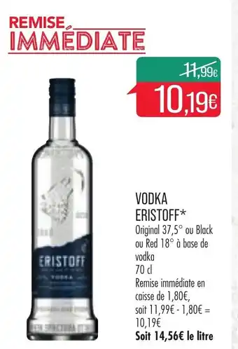 Match Vodka eristoff offre