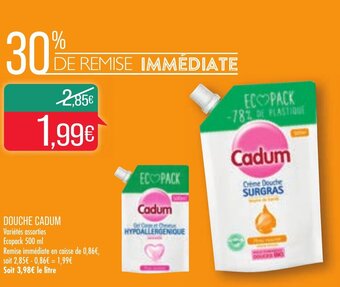 Match Douche cadum offre