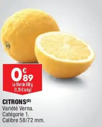 ALDI Citrons offre