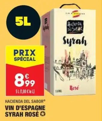 ALDI Vin d'espagne syrah rosé offre