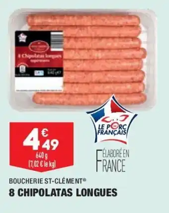 ALDI 8 Chipolatas longues offre