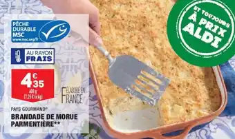 ALDI Brandade de morue parmentière offre