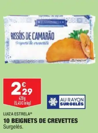 ALDI 10 Beignets de crevettes offre