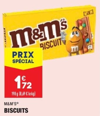 ALDI M&M'S biscuits offre