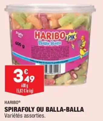 ALDI Haribo spirafoly ou balla-balla offre