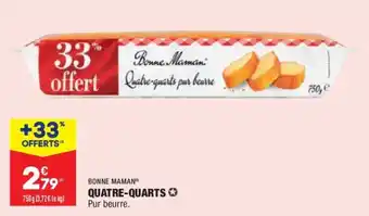 ALDI Bonne maman quatre-quarts offre