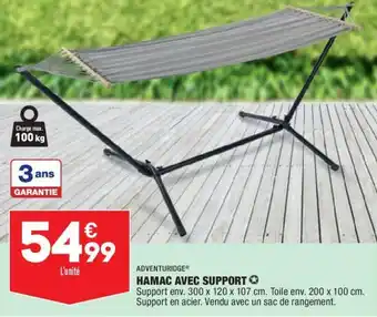 ALDI Adventuridge hamac avec support offre