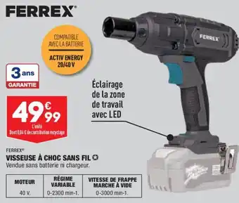 ALDI Ferrex visseuse à choc sans fil offre