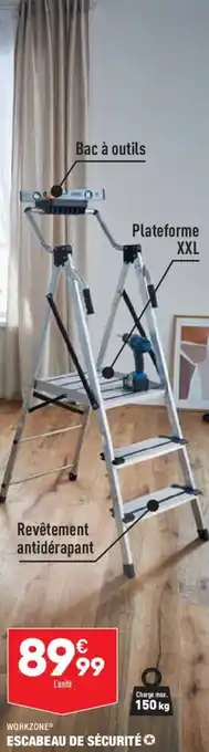ALDI Workzone escabeau de sécurité offre