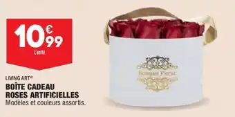 ALDI Living art boîte cadeau roses artificielles offre