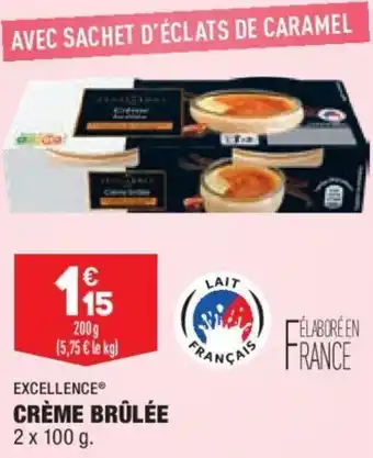 ALDI Excellence crème brûlée offre