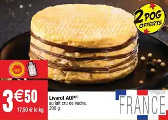 Cora x Carrefour Livarot AOP offre