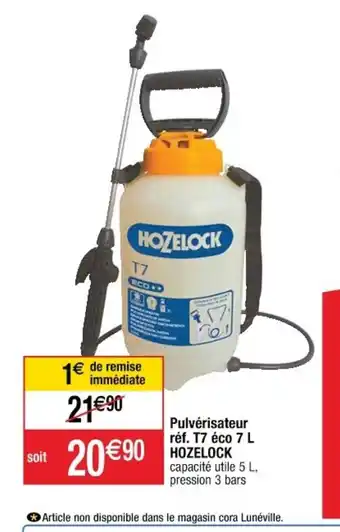 Cora x Carrefour Pulvérisateur Réf T7 éco 7L Hozelock offre
