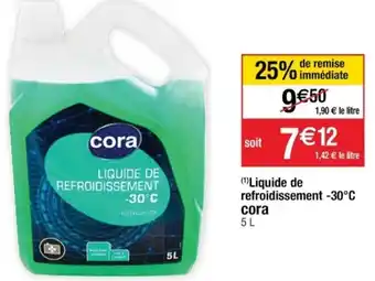 Cora x Carrefour Liquide de Refroidissement -30°C Cora offre