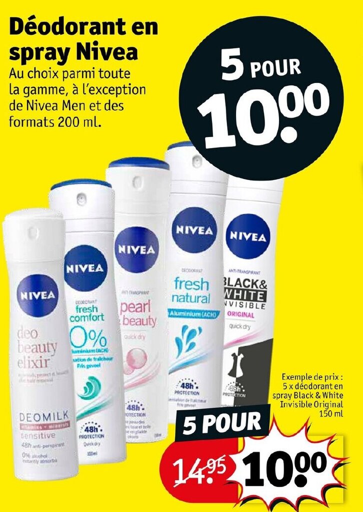 Promo Déodorant En Spray Nivea chez Kruidvat
