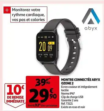 Auchan Montre Connectée Abyx Ozone 2 offre