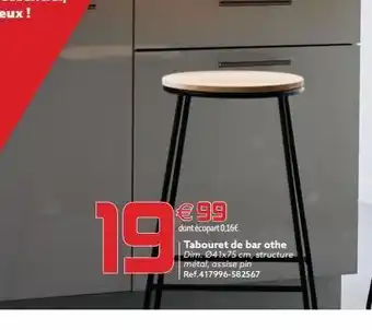 Gifi Tabouret de bar offre