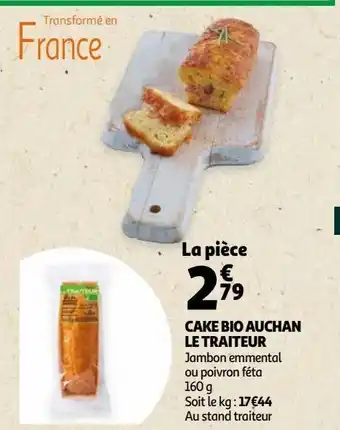 Auchan Cake bio auchan le traiteur offre