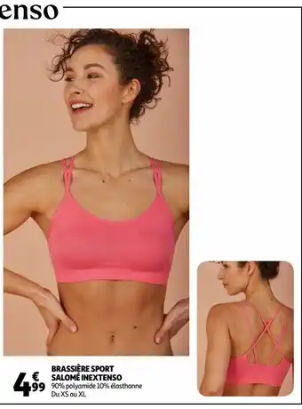 Auchan Brassière sport salomé inextenso offre