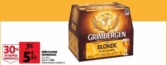 Auchan Supermarché Bière blonde grimbergen offre