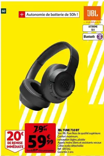 Auchan Jbl tune 710 bt offre