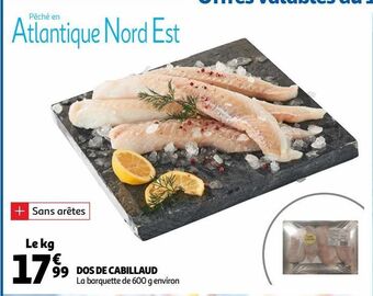 Auchan Supermarché Dos de cabillaud offre